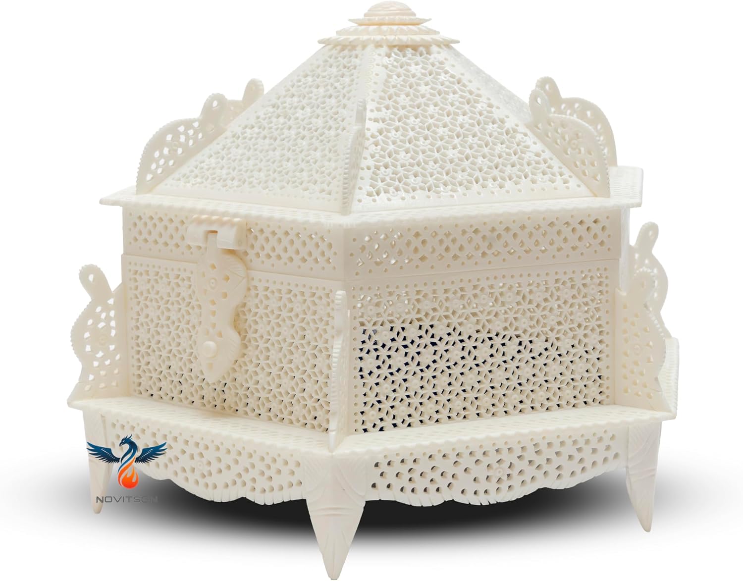 Royal Aibak Pearl Dome – Handcrafted Limited Edition | Animal Bone Exterior | Vintage Valuables & Decor
