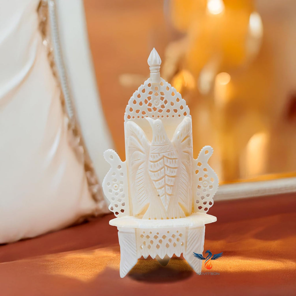 Dominion Class Eagle Pen Stand – Handcrafted Animal Bone Sculpture