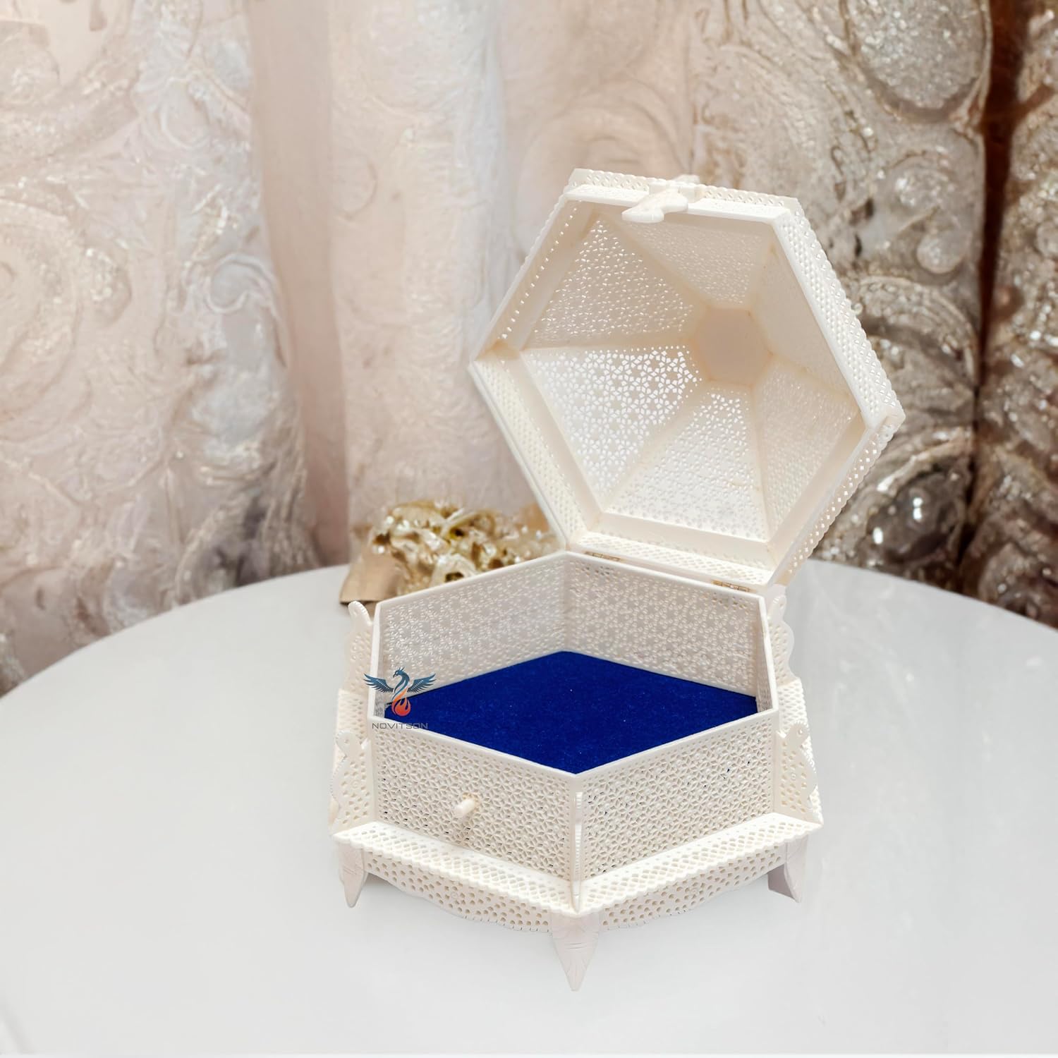 Royal Aibak Pearl Dome – Handcrafted Limited Edition | Animal Bone Exterior | Vintage Valuables & Decor