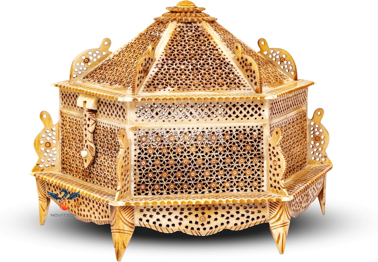 Royal Aibak Antique Dome  – Handcrafted Limited Edition | Animal Bone Exterior| Vintage Valuables & Decor