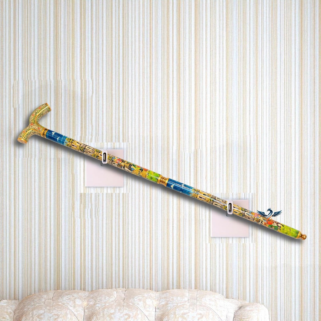 Lazuli Bone Walking Stick – Dominion Class | Handcrafted Cane | Animal Bone & Treated Wood | Elegant Antique Showpiece & Walking Aid